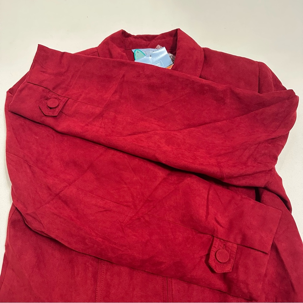 Denver Hanes Cozy Classics Ruban Red Women’s Jacket Size L - Picture 5 of 13